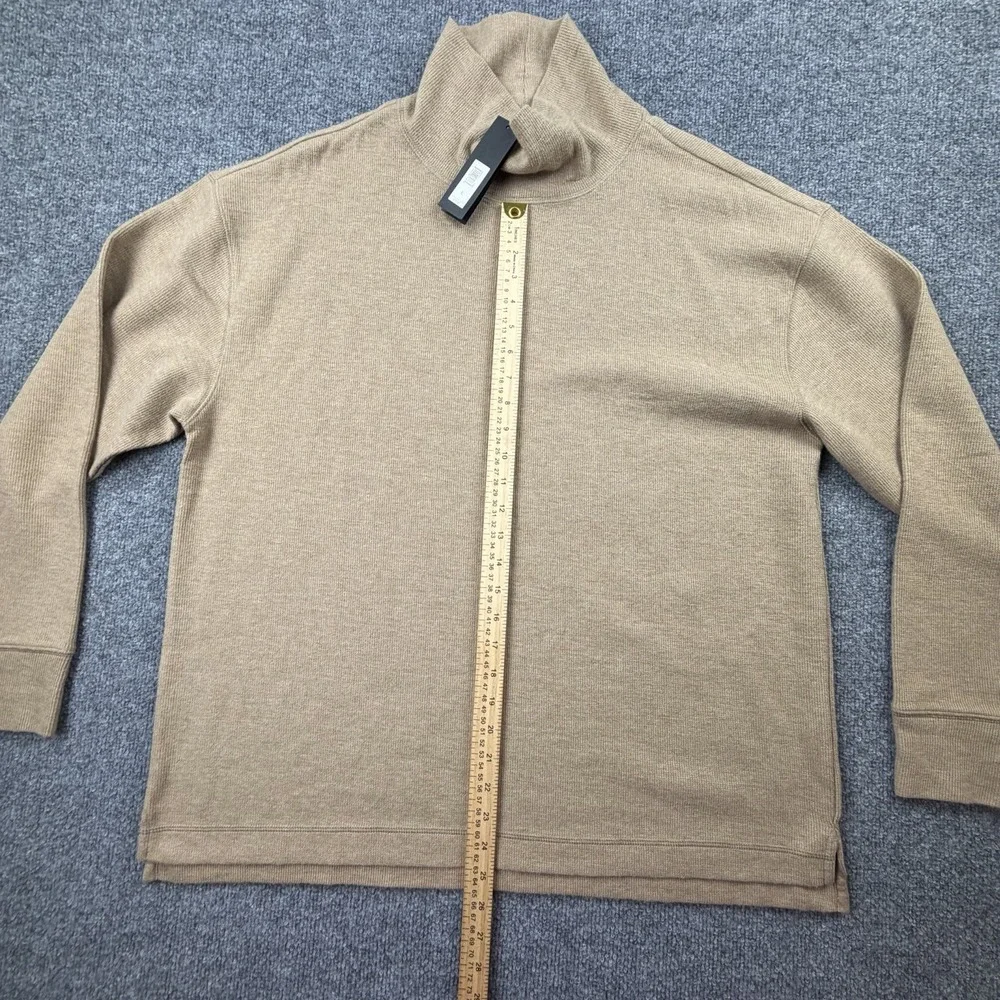 Banana Republic Beige‎ Knit Turtleneck Sweater Mens L Lightweight Soft NWT